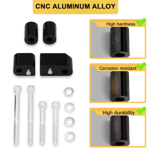 2009 - UP Harley Touring FLH FLHR Driver Pedal Floorboard Extension Out - 1 - 1/4" - Mofun - HD037 - A