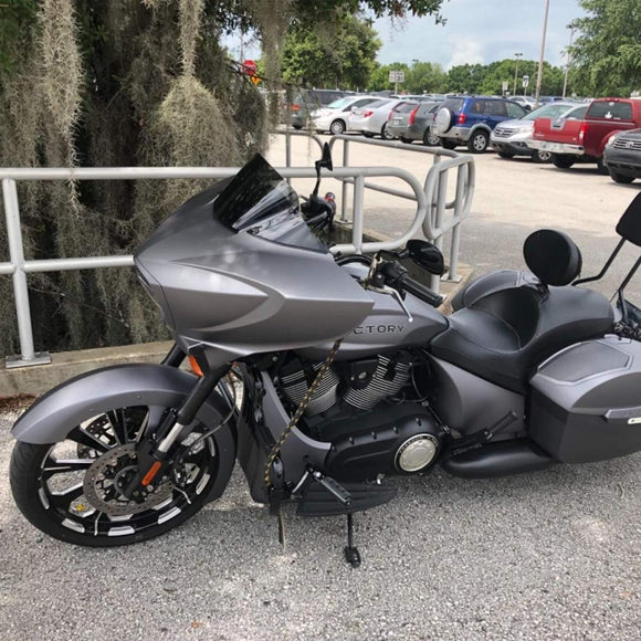 2010 - 2017 Victory Cross Country Driver Rider Backrest Organizer Pad Bracket Kit - Mofun - ZT163