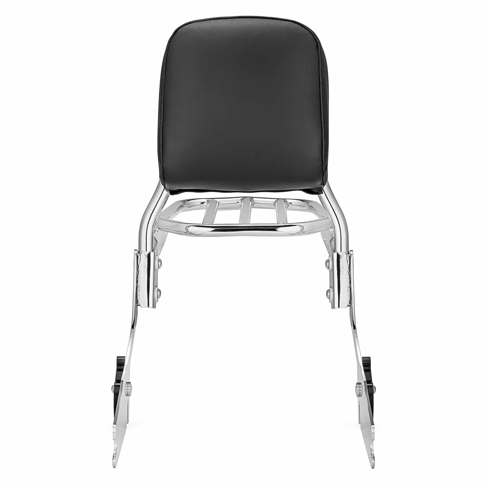 2012 - 2016 Harley Dyna Switchback FLD Black Chrome Passenger Backrests Sissy Bar W/Rack - Mofun - 90302083