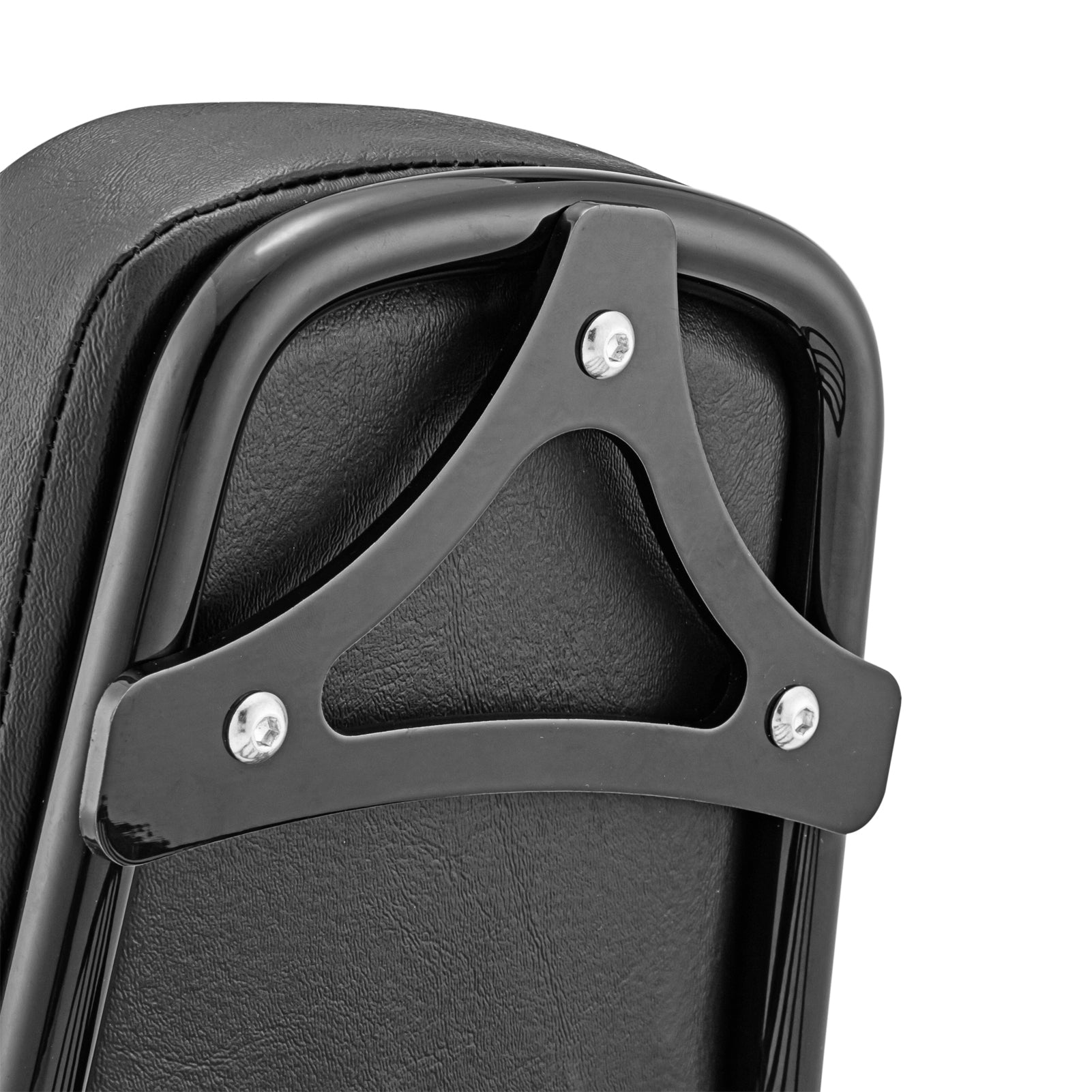 2012 - 2016 Harley Dyna Switchback FLD Black Chrome Passenger Backrests Sissy Bar W/Rack - Mofun - 90302084