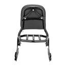 2012 - 2016 Harley Dyna Switchback FLD Black Chrome Passenger Backrests Sissy Bar W/Rack - Mofun - 90302084