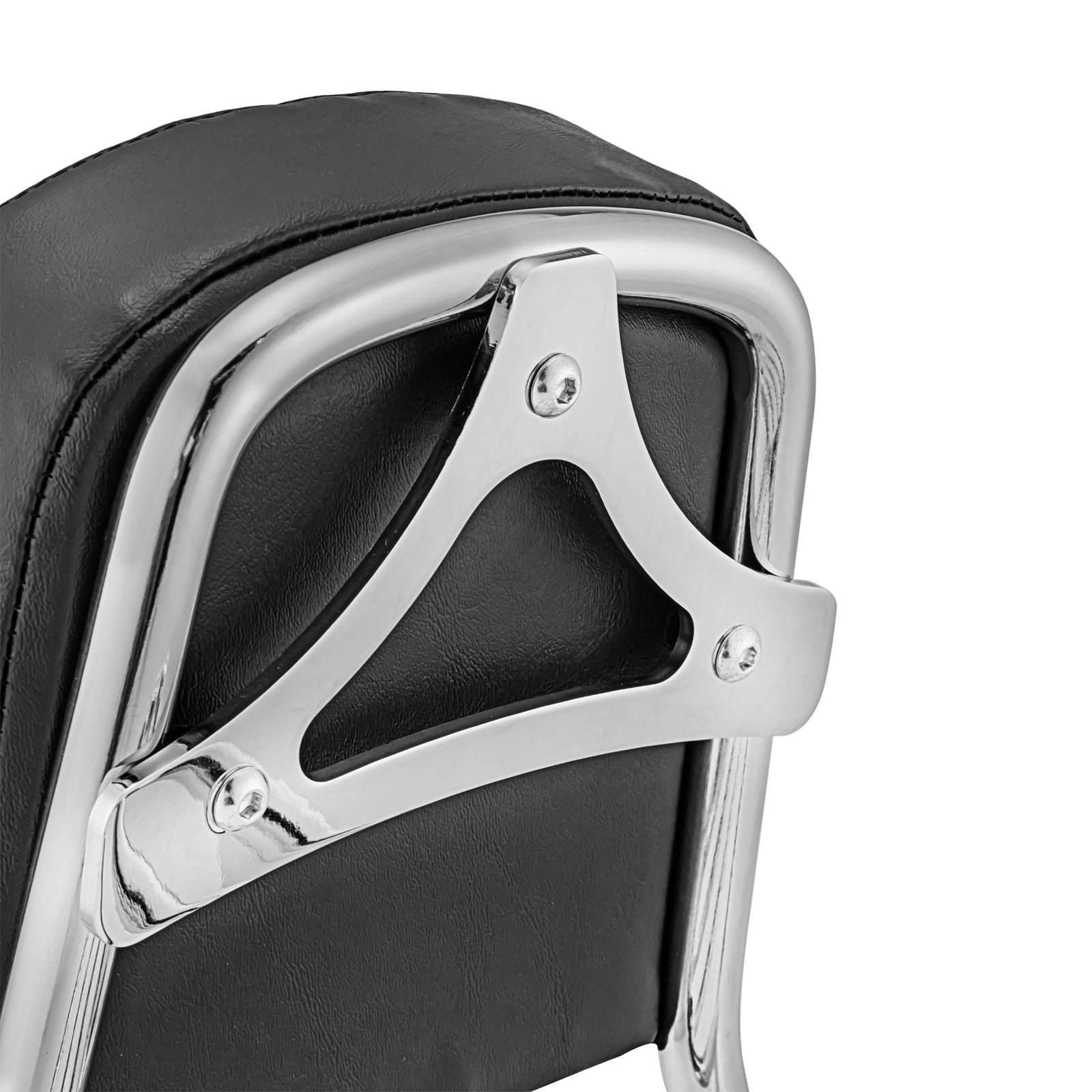 2012 - 2016 Harley Dyna Switchback FLD Black Chrome Passenger Backrests Sissy Bar W/Rack - Mofun - 90302083