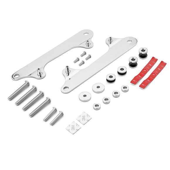 2012 - 2016 Harley Dyna Switchback FLD Models Chrome Rack Docking Hardware Kit - Mofun - 90303018