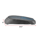 2014 - 2024 Harley Touring Blue Flame Microfiber Leather Saddlebag Lid Covers - Mofun - 90209011