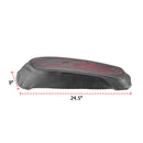 2014 - 2024 harley Touring Red Flame Microfiber Leather Saddlebag Lid Covers - Mofun - 90209009