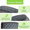 2014 - 2024 Harley Touring Road King/Glide Blue Square Microfiber Leather Saddlebag Lid Covers - Mofun - 90209015