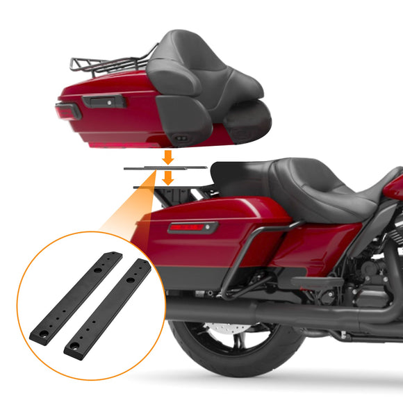 2014+ Harley Touring Glide 1 - 3" Adjust Rear Tour Pak Pack Relocator Mount Kits - Mofun - HD006