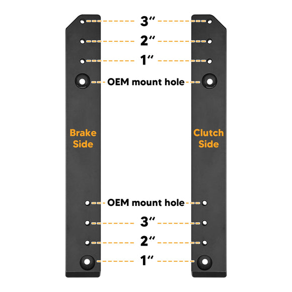 2014+ Harley Touring Glide 1 - 3" Adjust Rear Tour Pak Pack Relocator Mount Kits - Mofun - HD006