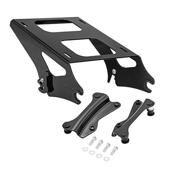 2014+ Harley Touring Road King Street Glide Detachable Rear Rack Mount+Docking - Mofun - HD024 - B+HD019 - B