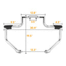 2014+ Indian Chief Classic Dark Horse Mustache Engine Guard Highway Crash Bars - Mofun - 90201032