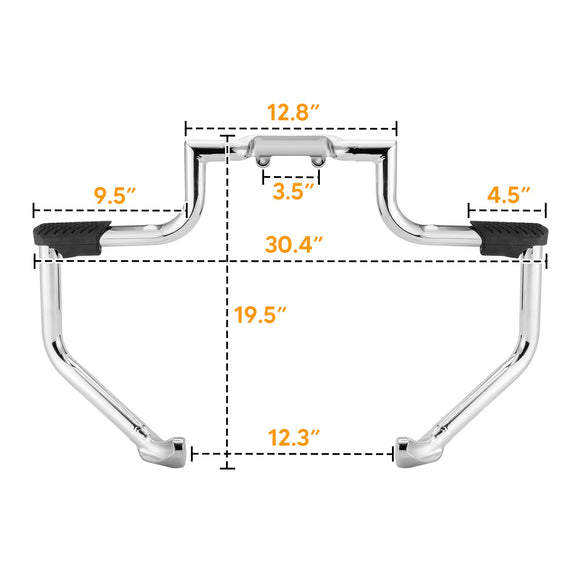 2014+ Indian Chief Classic Dark Horse Mustache Engine Guard Highway Crash Bars - Mofun - 90201032
