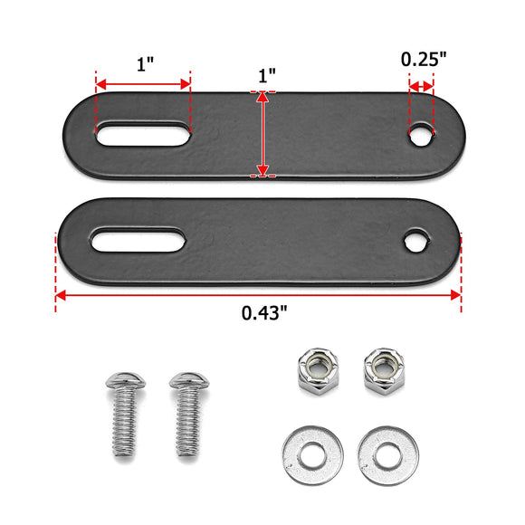 2015 - 2021 Harley Road Glide 26” 30” Wheel Neck Raked Fairing Support Mount Kit - Mofun - HD135 - B