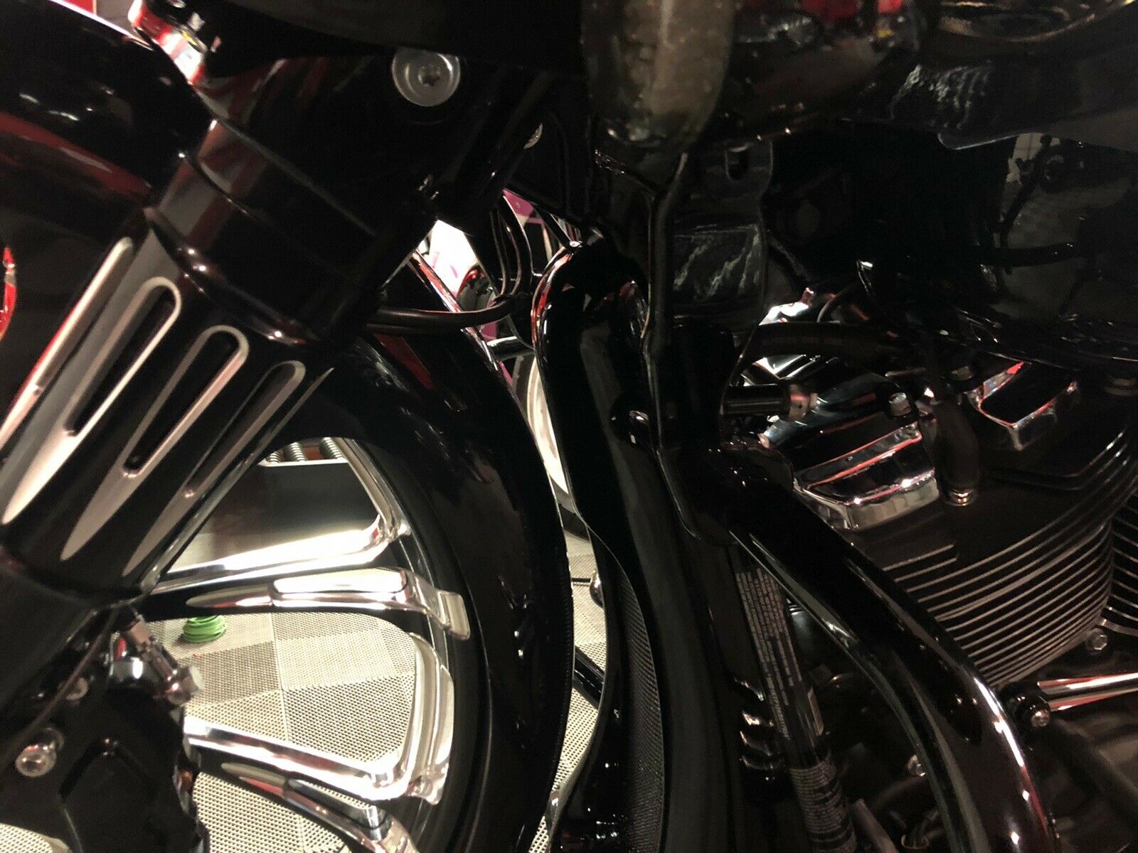 2015 - 2021 Harley Road Glide 26” 30” Wheel Neck Raked Fairing Support Mount Kit - Mofun - HD135 - B