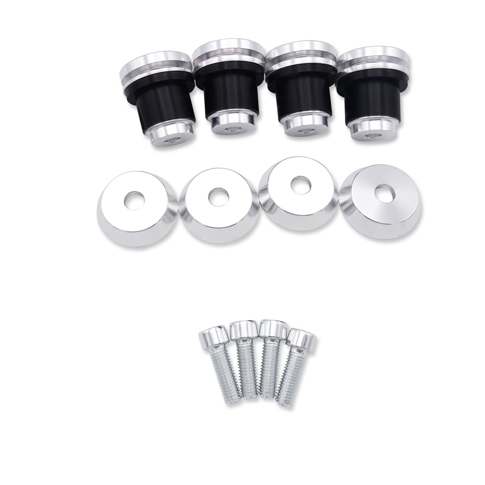 2015 - 2024 Indian Scout Detachable Saddlebags Sissy Bar Backrest Mount Spools Kit - Mofun - HD072