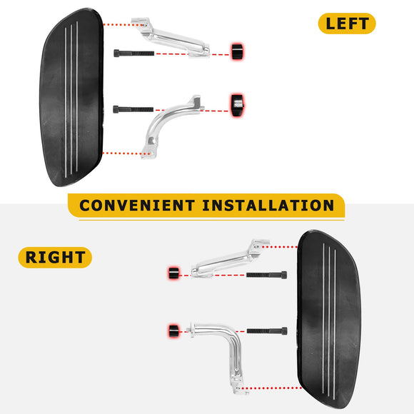 2018 - 2024 Harley Softail FL Foot Control Component Driver Floorboard Extension Spacers - Mofun - HD111