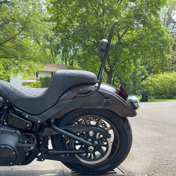 2018 - 2024 Harley Softail Gloss Black 20" Tall Detach Passenger Backrest Sissy Bar - Mofun - 90302028