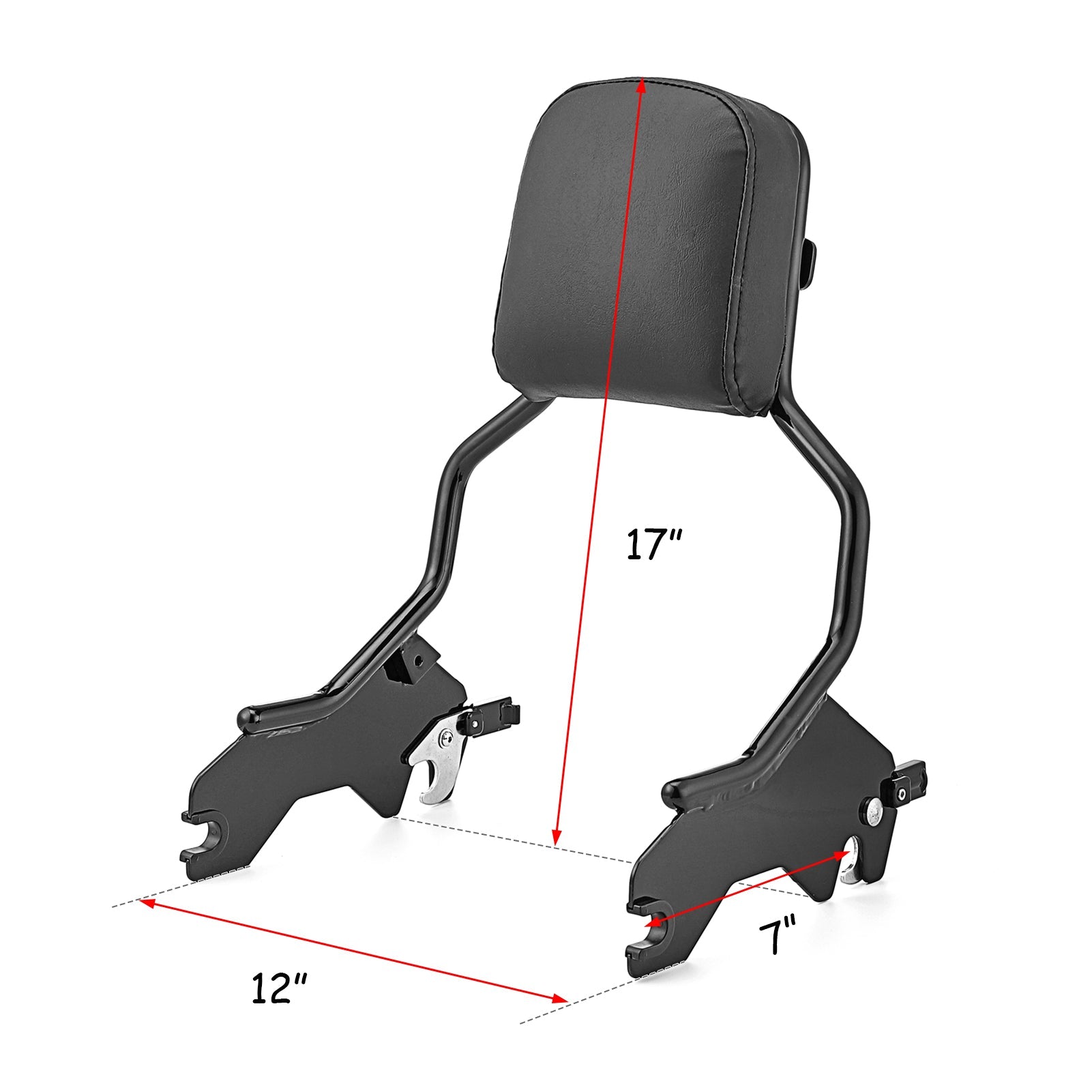 2018 - 2024 Harley Softail Low Rider FXLR Sport Glide FLSB Passenger Sissy Bar Backrest - Mofun - HD110 - B