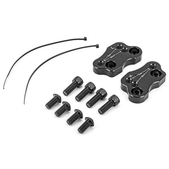 2018 - 2025 Honda Goldwing 1800 CNC T6 Billet Silver 2" Handlebar Riser Adapter Kit - Mofun - ZT212