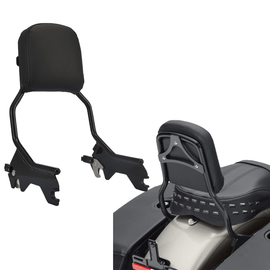 2018+ Harley Softail Deluxe Street Bob Upright Backrest Sissy Bar Luggage Rack Docking Kit - Mofun - HD062 - B