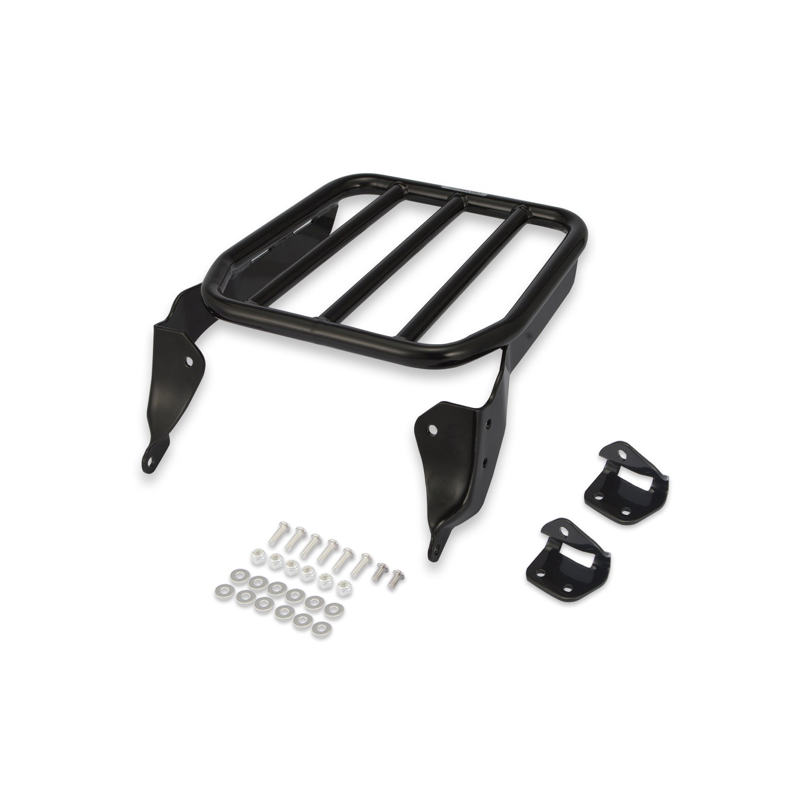 2018+ Harley Softail Street Bob Deluxe Gloss Black Bolt - on Luggage Rack Mount Kit - Mofun - HD063 - B