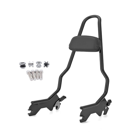 2018 - up Harley Softail FLDE FLHC Street Bob FXBB Passenger Sissy Bar Backrest w/Pad - Mofun - 90302022+HD043 - B