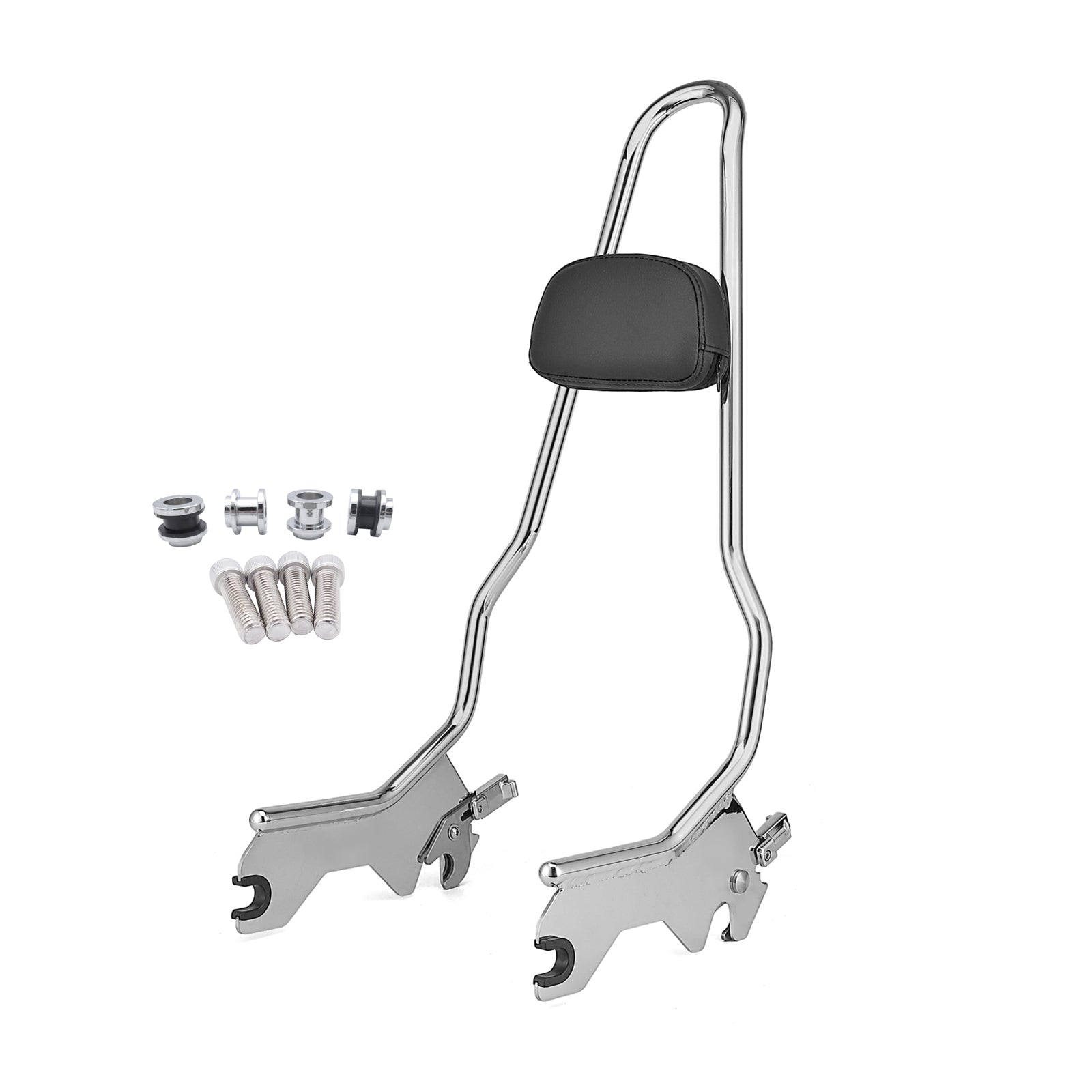 2018 - up Harley Softail FLDE FLHC Street Bob FXBB Passenger Sissy Bar Backrest w/Pad - Mofun - 90302021+HD043 - B