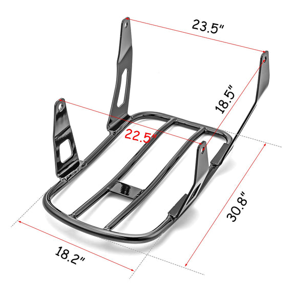 2018 - UP Indian Scout Bobber Black Solo Seat Luggage Rack - Mofun - HD168 - B