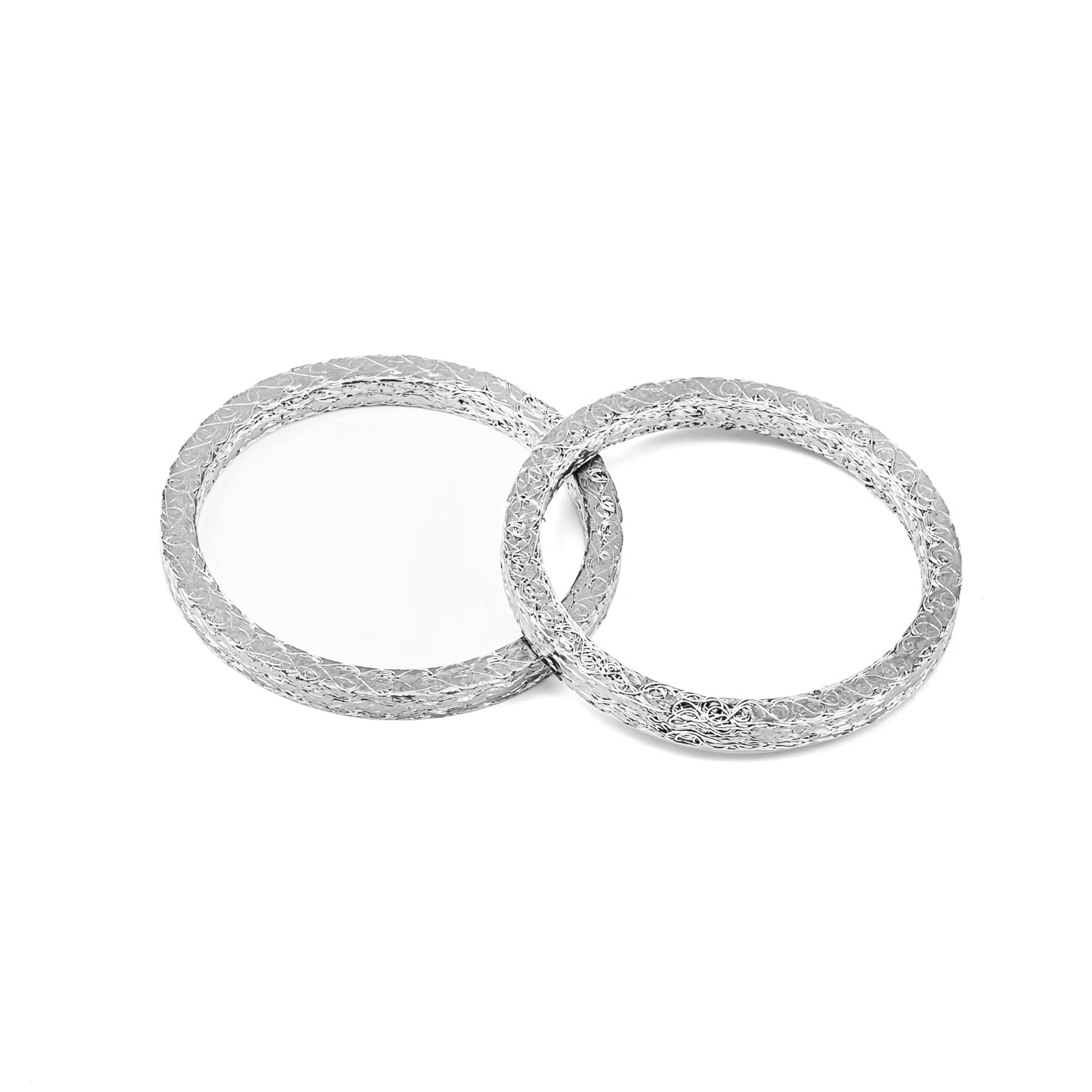 Harley Touring Sportster Dyna Softail Pair Flat Style Exhaust Gaskets-1