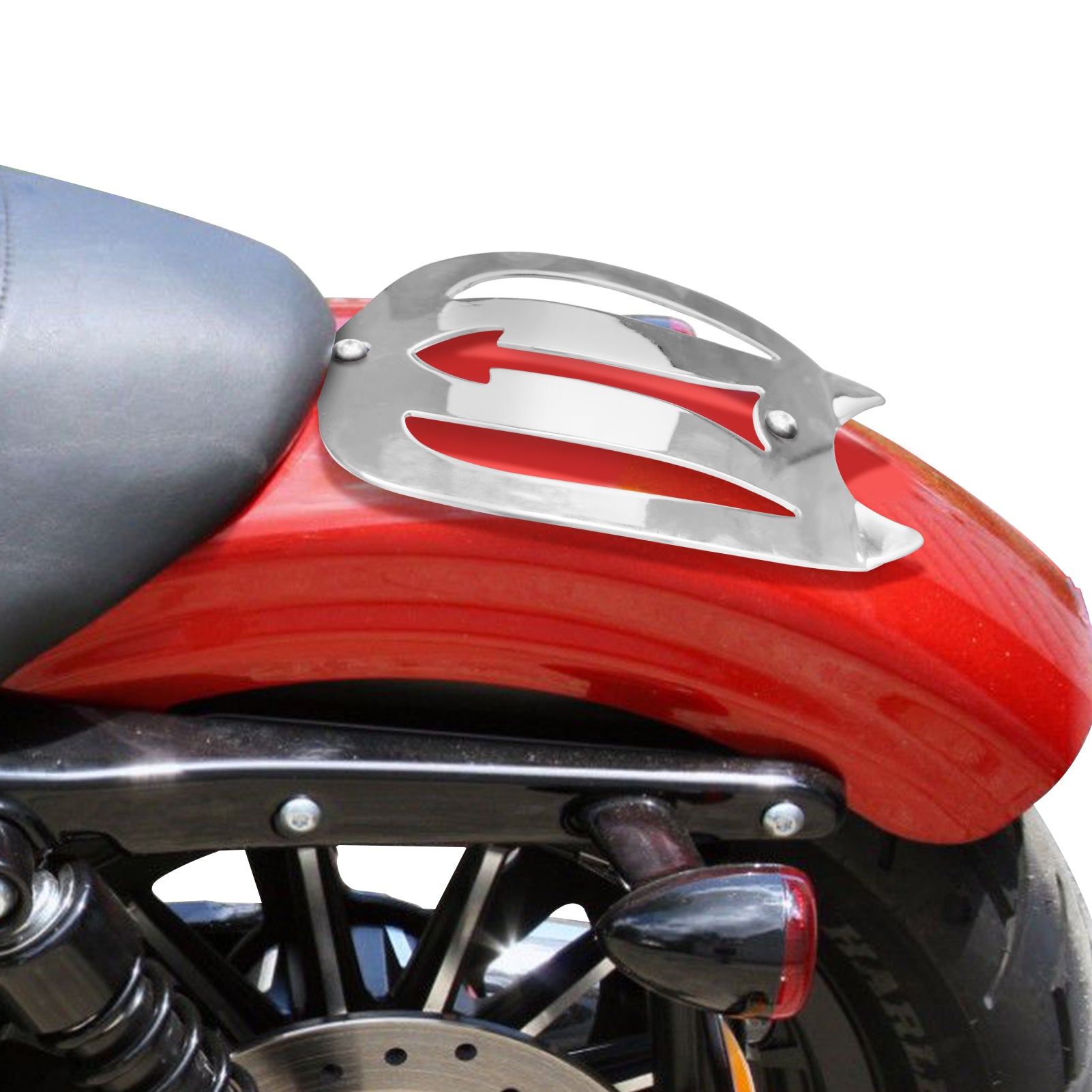 2004-2023 Harley Sportster XL883 1200 Heavy-Duty Steel Solo Seat Luggage Rack-4