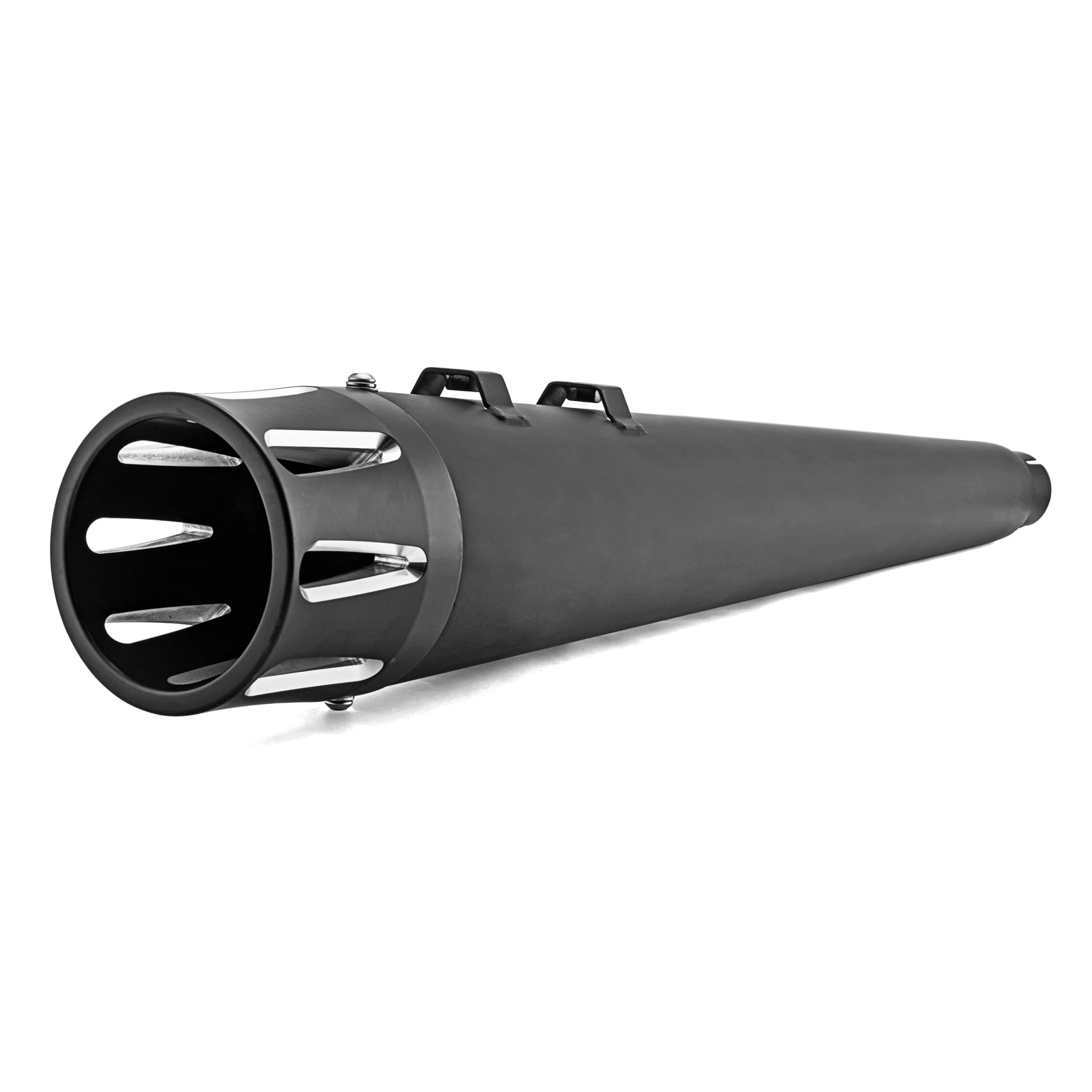 Black 4" Megaphone style Slip-On Mufflers Exhaust, Exhaust Pipes For 1995-2016 Harley Davidson Touring