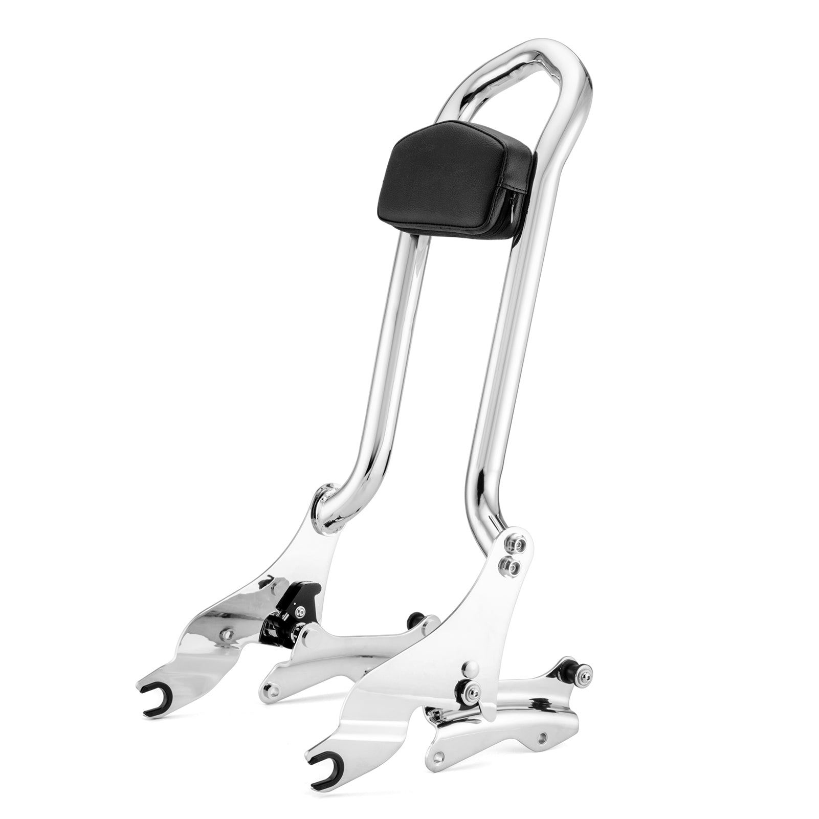 2009-2024 Harley Touring FLHX FLHT FLHR FLTR Chrome Passenger Backrest Sissy Bar&Docking Kit