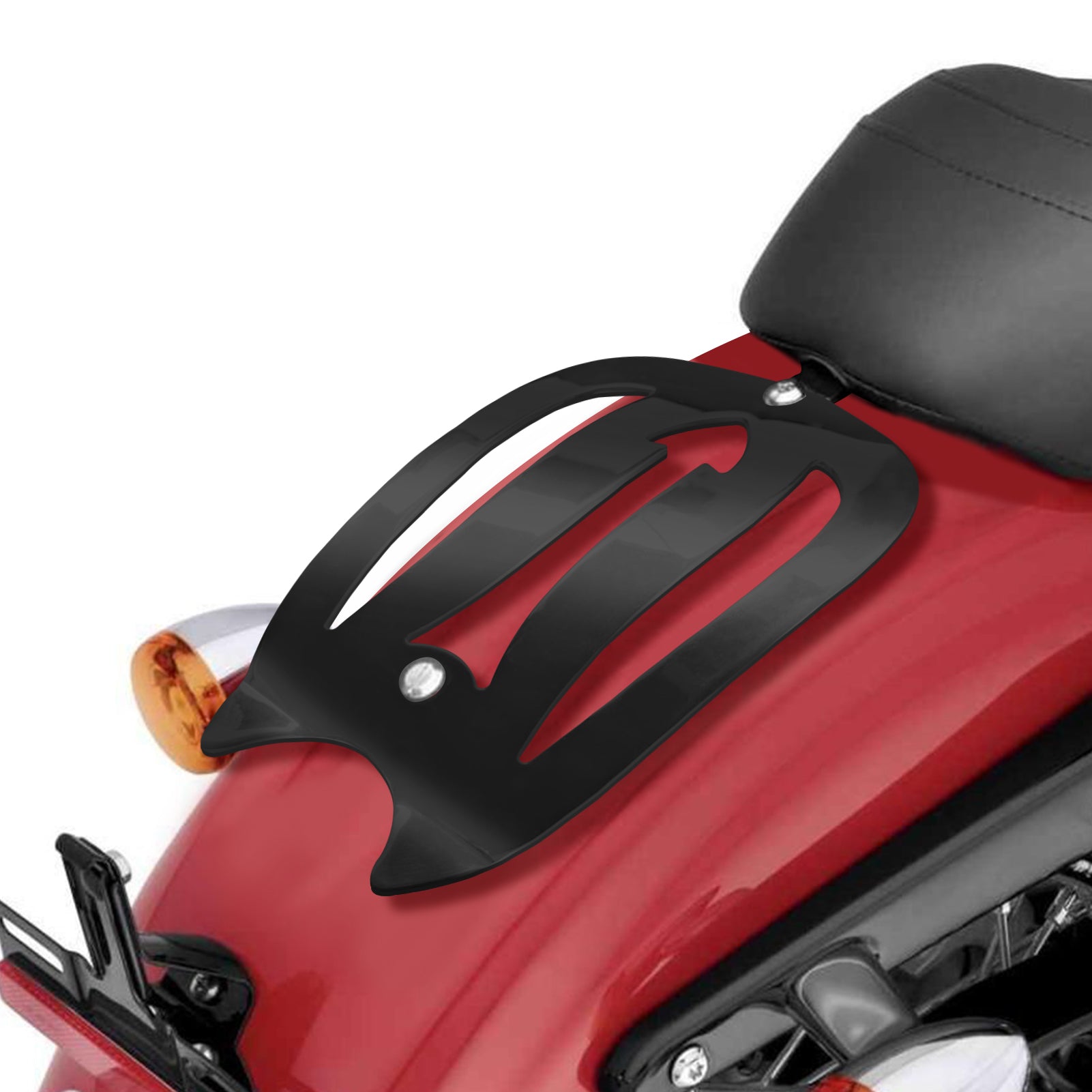 2004-2023 Harley Sportster XL883 1200 Gloss Black Heavy-Duty Steel Solo Seat Luggage Rack