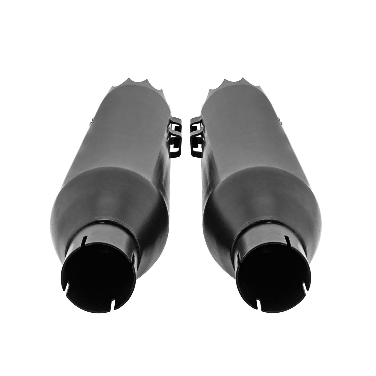 Chrome 4" Megaphone style Slip-On Mufflers Exhaust, Exhaust Pipes For 1995-2016 Harley Davidson Touring