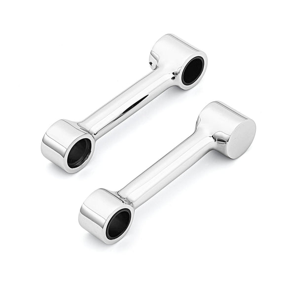 93 - 06 Harley Softail Springer Fork Chrome Steel Front Fender Mount Link Kit - Mofun - HD129 - E