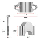 ATV Dirt Bike Yamaha 7/8'' Motorcycle Handlebar Risers Bar Mount Clamp 30mm - Mofun - ZT016 - B