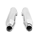Chrome 3.5" Slip - On Mufflers Exhaust, Exhaust Pipes For 1995 - 2016 Harley Davidson Touring - Mofun - 90501036