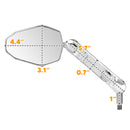 CNC 6061 Aluminum Motorcycle Mirrors Adjustable Rear View Mirrors - Mofun - 90106020