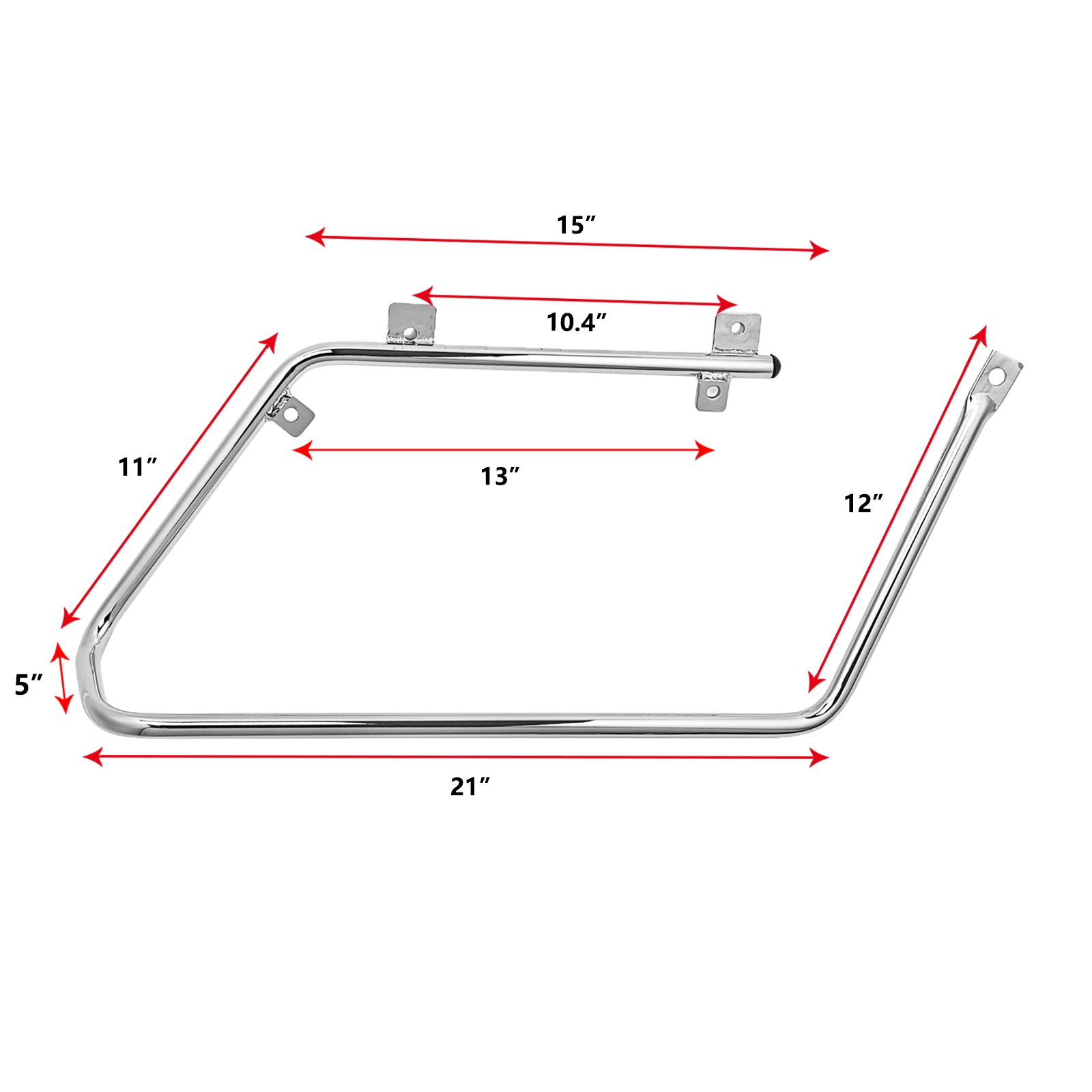 2008-2017 Harley Dyna FXDF FXDB FXDC Saddlebag Conversion Support Brackets Mount Kit