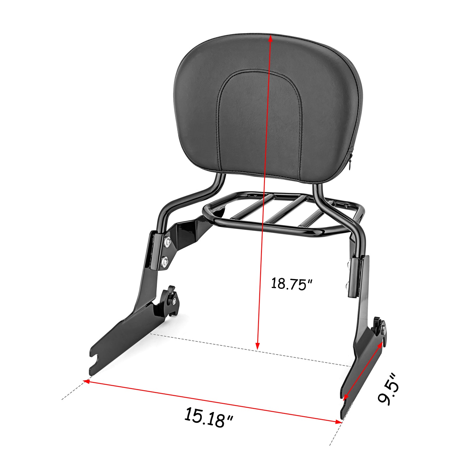 2013-2017 Harley Breakout FXSB FXSBSE Detachable Passenger Backrest Sissy Bar