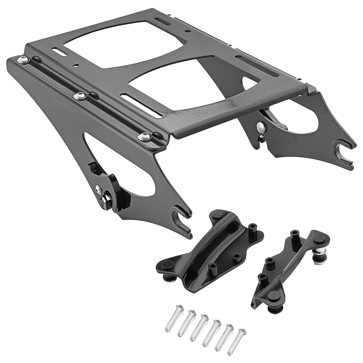 Harley Rack Kit 2009-2013 Harley Detachable 2-Up Mounting Rack w/ Docking Hardware Kit ...