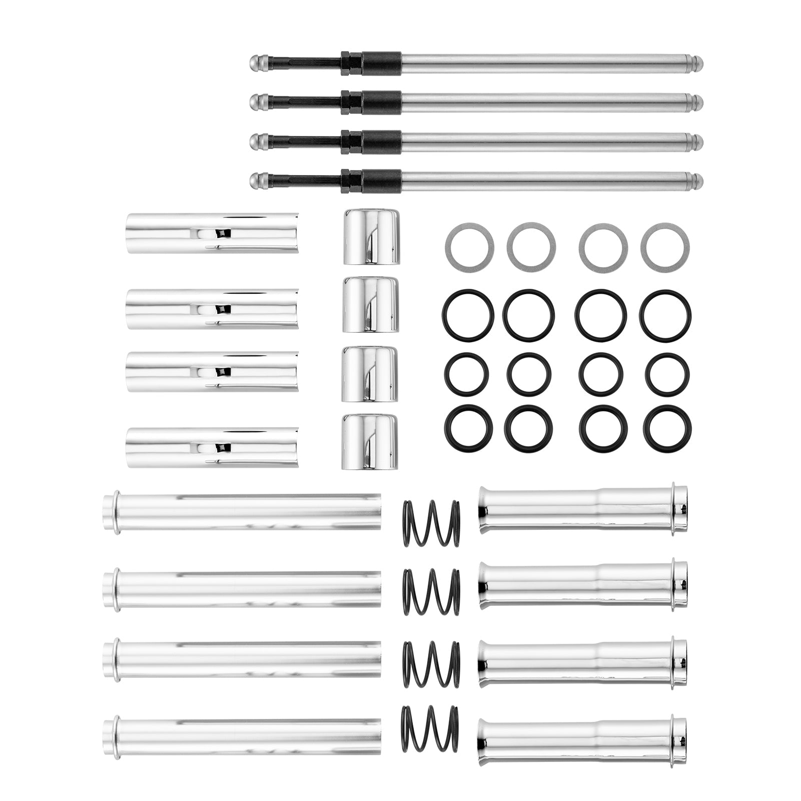 Harley 84 - 99 Evolution EVO FLST FLSTC FXST FXSTF Pushrod Kit Covers Kits - Mofun - 90504009