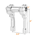 Harley Davidson 4/6/8 inch Riser 1 inch Pull Back 1" Handlebar Clamp - Mofun - 90103283