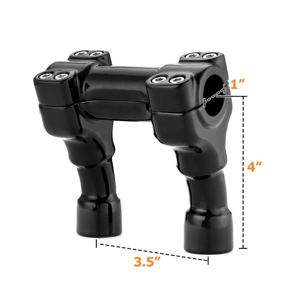 Harley Davidson 4/6/8 inch Riser 1 inch Pull Back 1" Handlebar Clamp - Mofun - 90103282