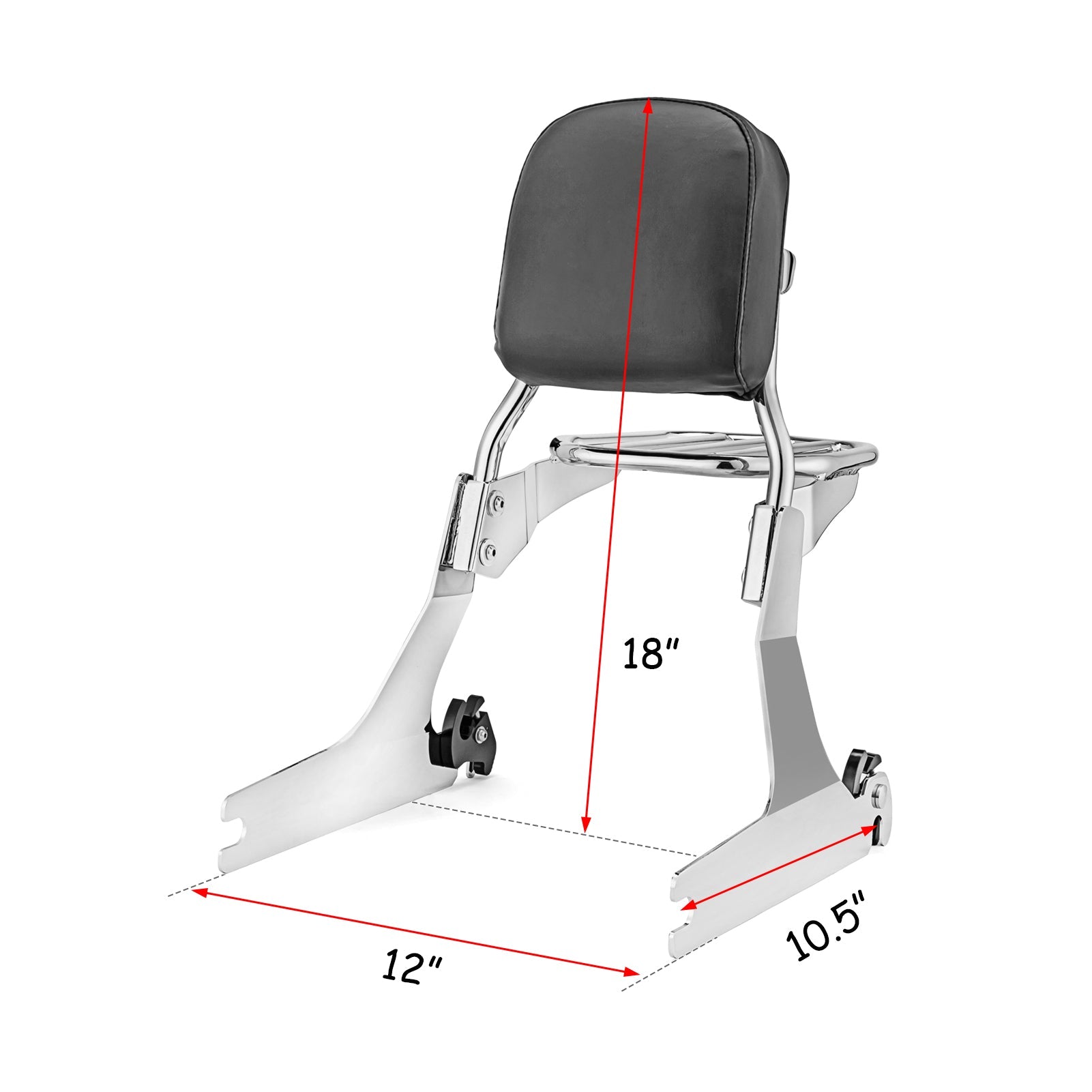 Harley Davidson Dyna Low Rider Street Bob Detachable Sissy Bar Passenger Backrest - Mofun - 90302077