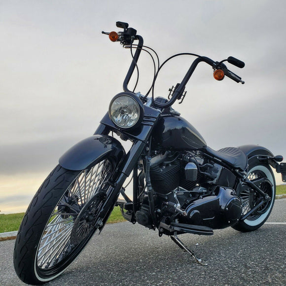 Harley Davidson Dyna Sportster Softail 16" Rise Ape Hanger Handlebar - Mofun - 90101121