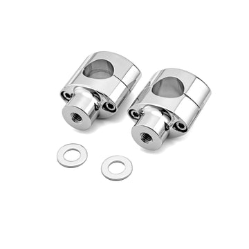 Harley Dyna Fat Bob Low Rider S Street Bob Wide Glide 2" Risers 1.25" Handlebar Top Clamps Kit - Mofun - 90103111