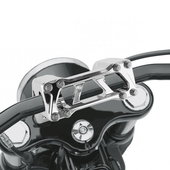 Harley Dyna Street Bob Super Glide 1'' Handlebar Risers Top Clamp 1.5 Pullback - Mofun - 90103361