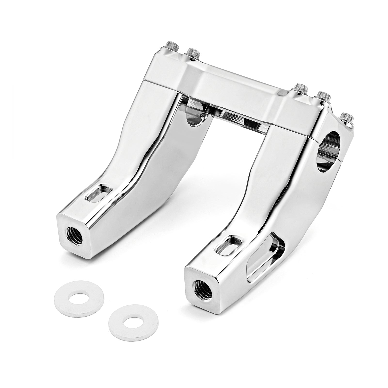 Harley Dyna Street Bob Super Glide 1'' Handlebar Risers Top Clamp 1.5 Pullback - Mofun - 90103361