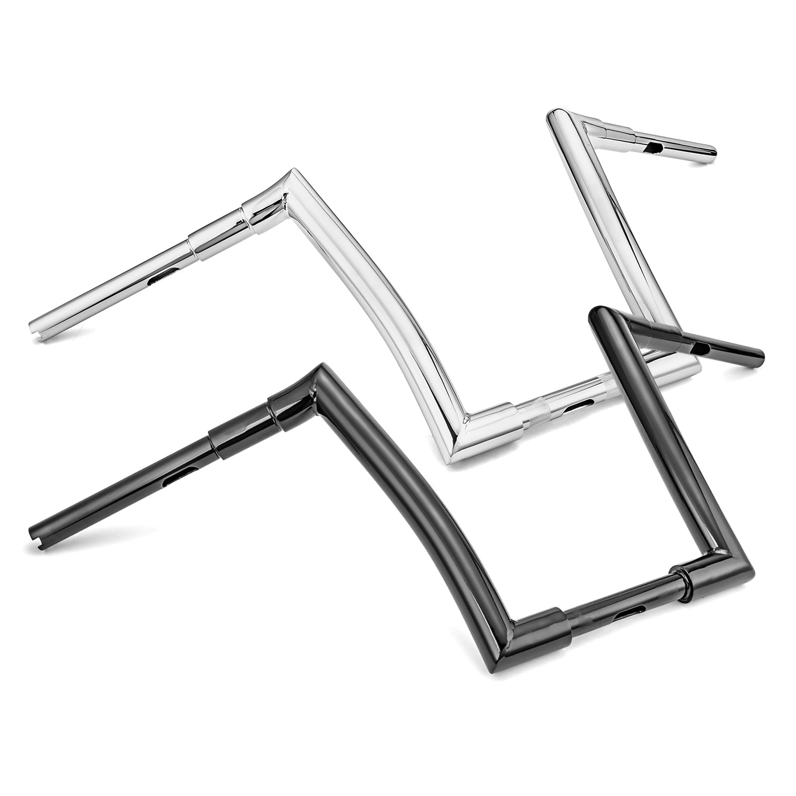 Harley Electra Glide Road King Dyna 12" Rise 1" Clamp Fat Ape Hangers Bar Handlebar - Mofun - 90101261