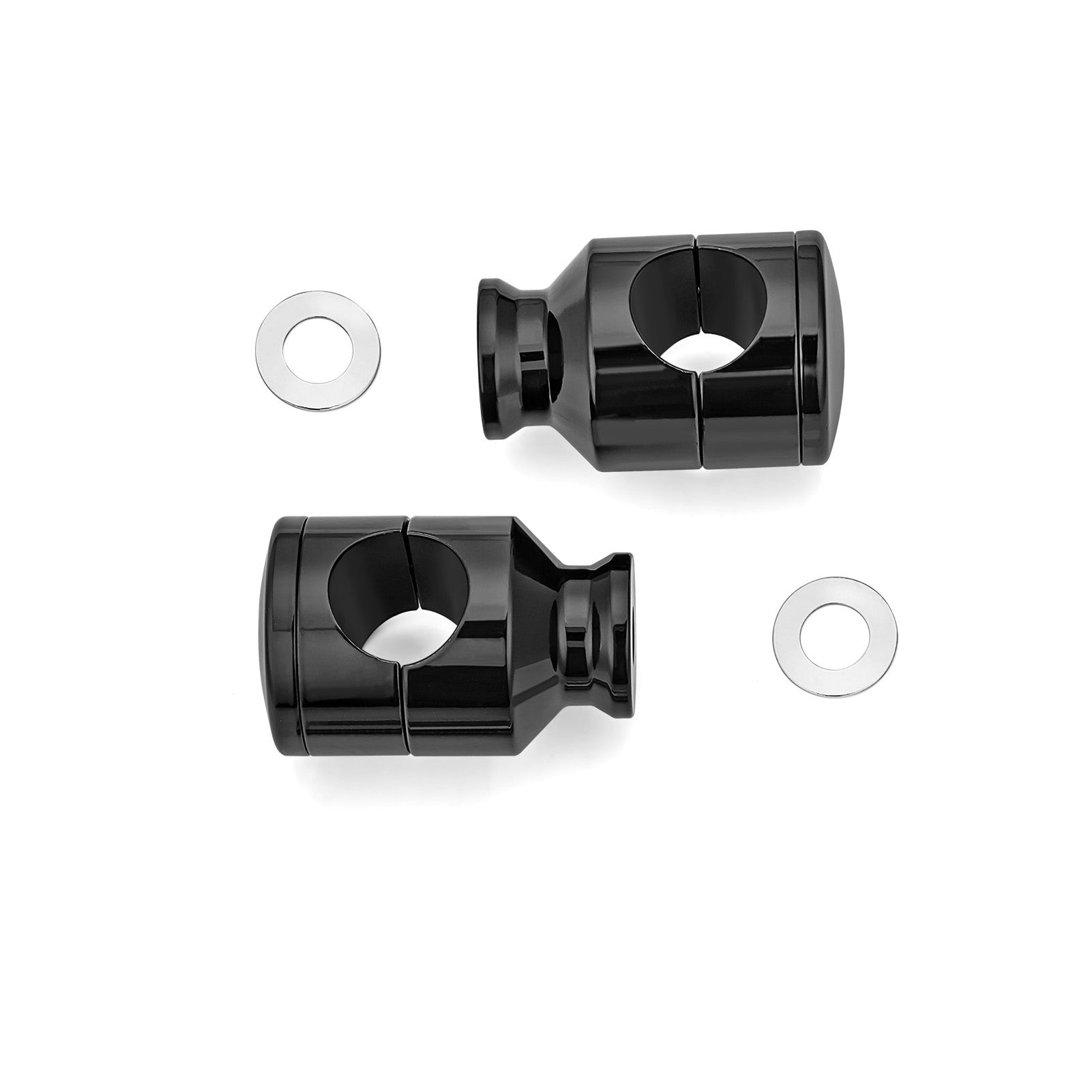 Harley Road Glide 2015 - UP Road King Special FLHRXS 2017 - UP Chrome Black CNC Billet 2" Rise Top Clamps Mount Base - Mofun - 90103162